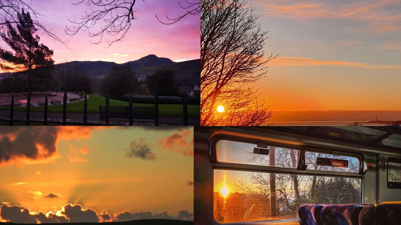 Sunrises across Scotland.
