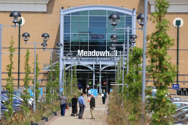 Meadowhall, where a man was arrested on suspicion of assaulting an emergency service worker