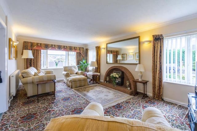 Comfort is the word that springs to mind when you walk into the property's living room. It boasts a feature fireplace, carpeted floor, central-heating radiator and windows to the front and side of the bungalow.