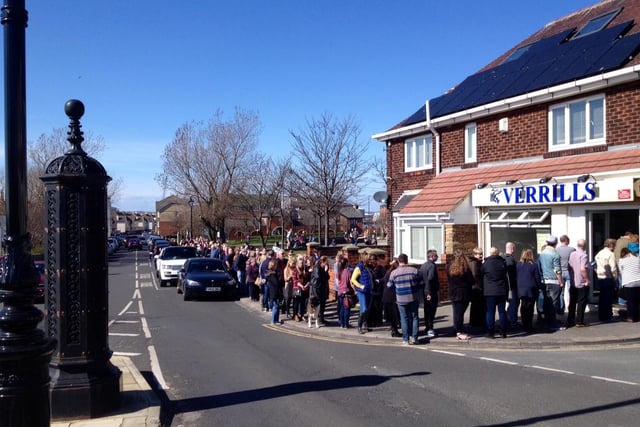 Regarded as one of the best chippies in Hartlepool, this was the scene at Verrills on the Headland on Good Friday in 2016 when a huge lunchtime queue snaked down the street.