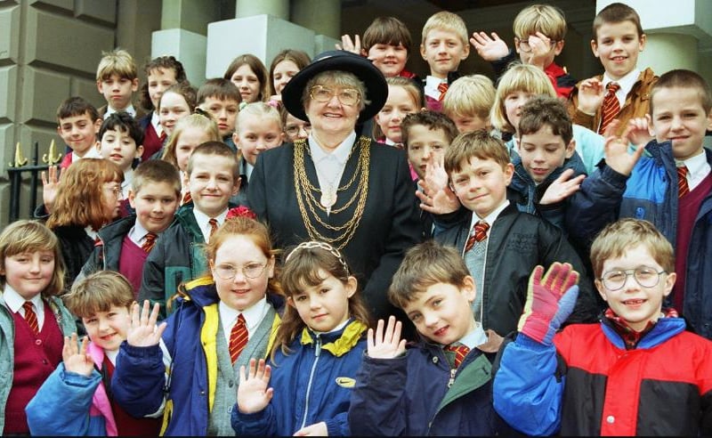 Children from St Michels Church of England School in Rossington had a trip to the Mansion House in 1997.