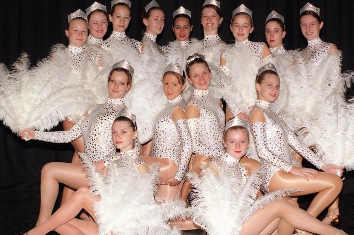 Maryln Yeardly Theatre Dance students in 1999. 250 dancers took part in a variety show.