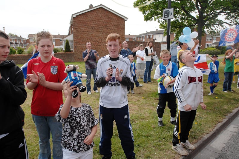 Young fans show their support for Pools.
