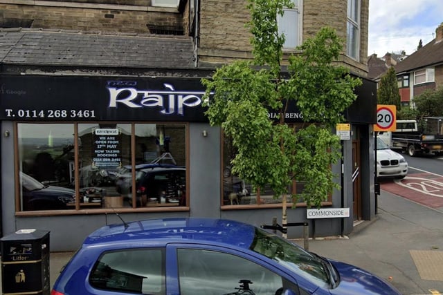 Rated 3: New Rajput Restaurant at 203 Springvale Road, Sheffield; rated on October 17