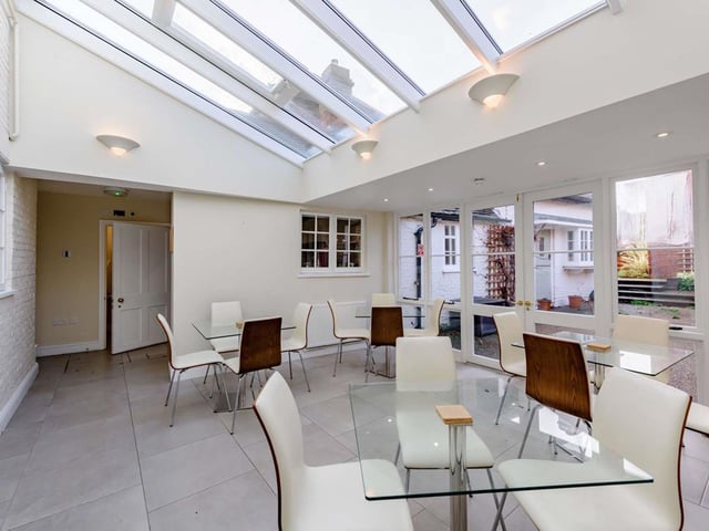 The dining room