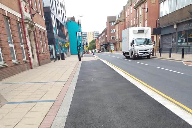 Parking bays on Division Street which were used by disabled people have been removed.