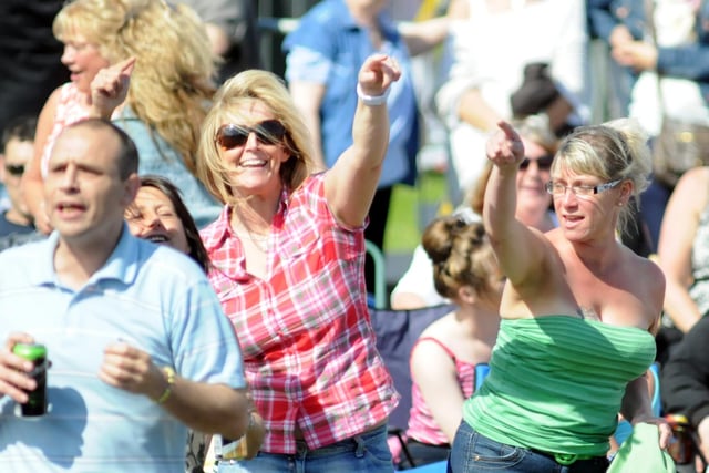 What a day for these fans as they watch Matt Cardle at a sunny Bents Park.