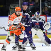 BACK IN THE GAME: Brandon Whistle returned to action for the Sheffield Steelers in the 5-2 win at Glasgow Clan on Friday night, Picture: Al Goold/EIHL Media