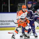 BACK IN THE GAME: Brandon Whistle returned to action for the Sheffield Steelers in the 5-2 win at Glasgow Clan on Friday night, Picture: Al Goold/EIHL Media