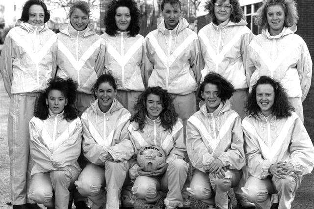 Wisewood school u-16 netball team pictured in February 1990