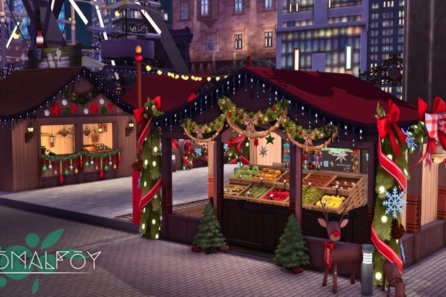 It means other players can take their Sims to the Christmas Market and can hire people to work at the Feuerzangenbowle stand to get some mulled wine!