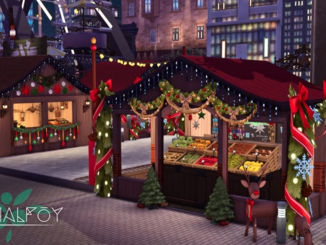 It means other players can take their Sims to the Christmas Market and can hire people to work at the Feuerzangenbowle stand to get some mulled wine!