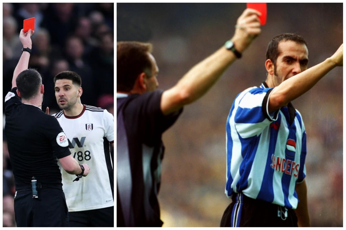 1998: Paolo Di Canio faces ban for pushing referee over