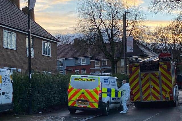 A woman's death in a house on Southey Avenue, Southey, Sheffield, is being treated as 'unexplained'. Photo: Dan Hayes