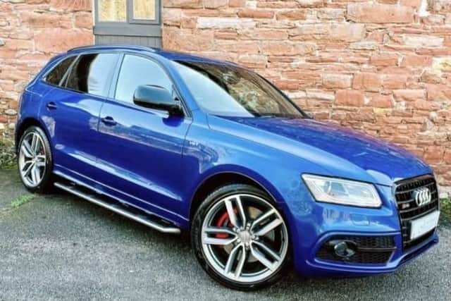 A blue Audi SQ5, registration ND16 ZXP, was stolen from Bramley Eyre Court in the early hours of December 17.