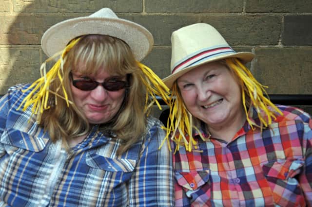 Brenda Kloed and Pamela Harding get into the farming theme of St Luke's Garden Party seven years ago. Does this bring back happy memories?