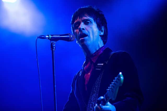 Johnny Marr performs for fans during Splendour in the Grass on July 24, 2015 in Byron Bay, Australia.  (Photo by Cassandra Hannagan/Getty Images)