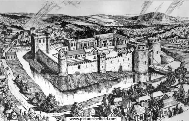 Long before Castle Market was built, it site was home to a historic castle that once dominated the city, until it was destroyed nearly 400 years ago.. Artists impression of Sheffield Castle, commissioned by the Sheffield Telegraph in the 1950s. PIcture: Sheffield Newspapers / Picture Sheffield