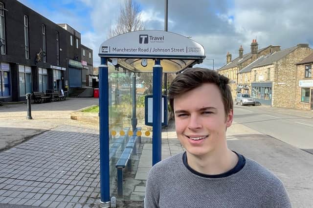 Conservative councillor Lewis Chinchen, 21, in his elected ward.