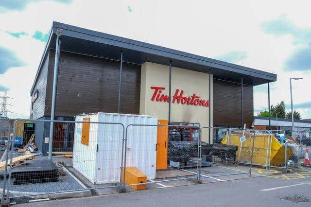 The new Tim Hortons restaurant due to open in Sheffield this summer was set alight in an arson attack