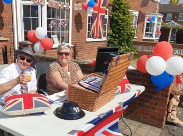 Residents across the borough decked their homes with bunting and took picnics into their front yards and gardens to mark the anniversary of the end of World War Two in Europe, to have socially distanced street parties.