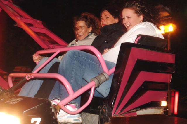 2006: this trio are having lots of fun on a fairground ride at Ashfield District Council’s Bonfire Night, held at Titchfield Park.
