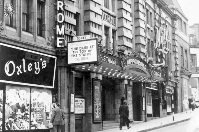 The Hippodrome Cinema was on Cambridge Street, Sheffield, pictured here circa 1960