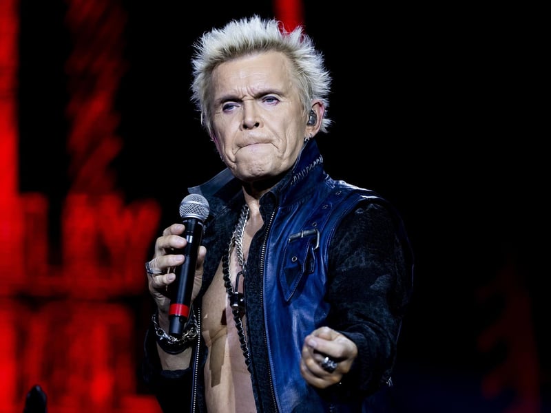 Billy Idol brought punk rock attitude to the mainstream with iconic hits such as Rebel Yell and White Wedding.