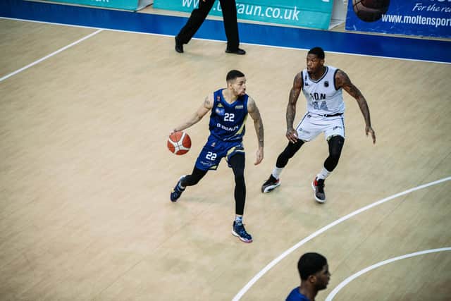 In-form Antwon Lillard in action for Sheffield Sharks. Photo: Adam Bates.
