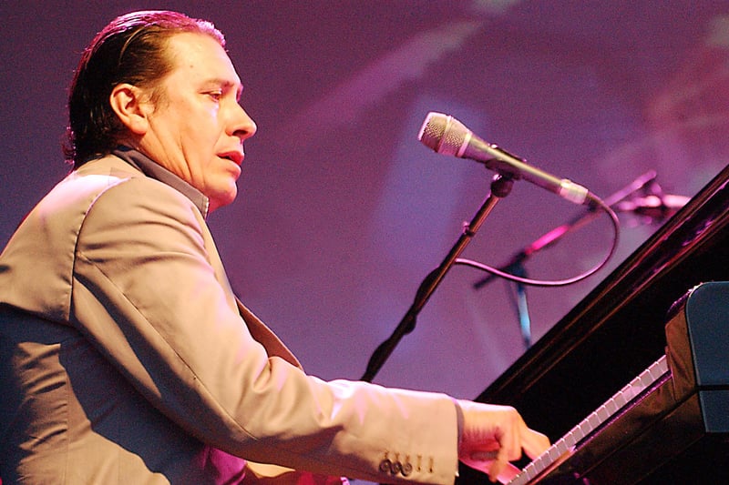Jools Holland tickles the ivories at Alnwick Castle.