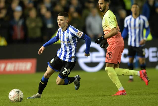 Sheffield Wednesday youngster Alex Hunt impressed from the bench against Manchester City.