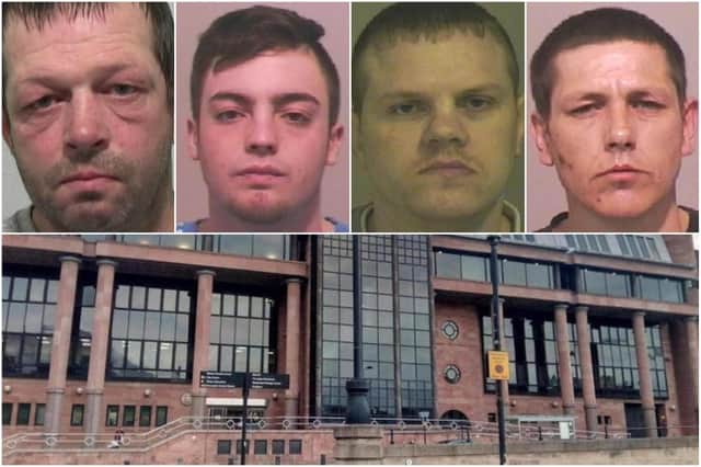 Just some of the criminals from the Sunderland area who have been jailed at Newcastle Crown Court recently.