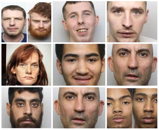 All of the defendants pictured have been sentenced for crimes relating to knife violence
