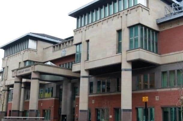 Sheffield Crown Court, pictured, heard how a drug-offender's fate hangs in the balance after his case had to be further adjourned for sentencing after bad weather and heavy snowfall.