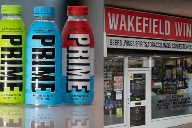 A woman reportedly travelled from Sheffield to Wakefield to spend £1,200 on 12 cans of the new range of Prime drinks from Wakefield Wines, according to a viral TikTok video which has been viewed 1.8 million times. Photo: SWNS/Google