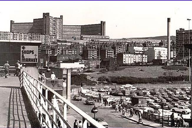 Ken Webster took this photograph of the bottom of Dixon Lane in the 1960s