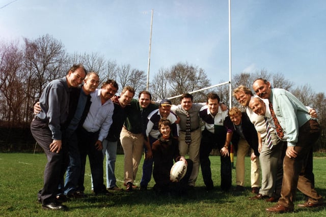 Hope Valley RUFC members of management committee and club sponsors in 1998