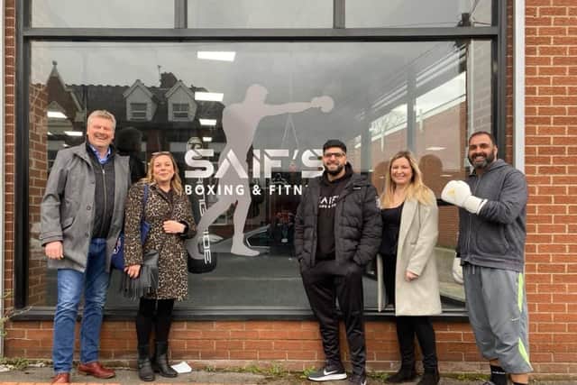 South Yorkshire Violence Reduction Unit and Safer Rotherham pay visit to Saif's Boxing and Fitness gym.