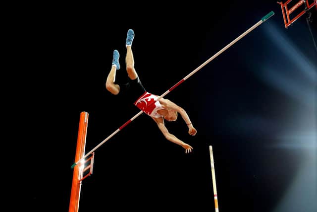 England's Adam Hague competes in the Men's Pole Vault Final at the 2018 Commonwealth Games in Australia. PA photo.