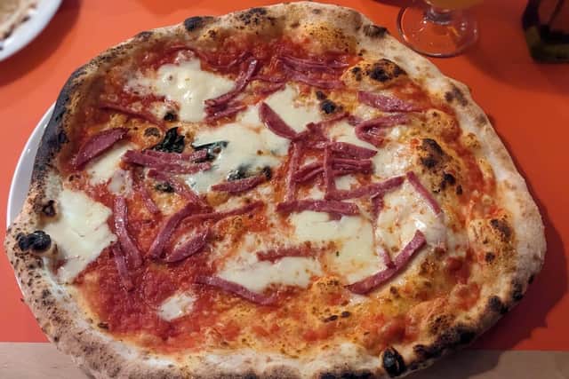 The Salame pizza