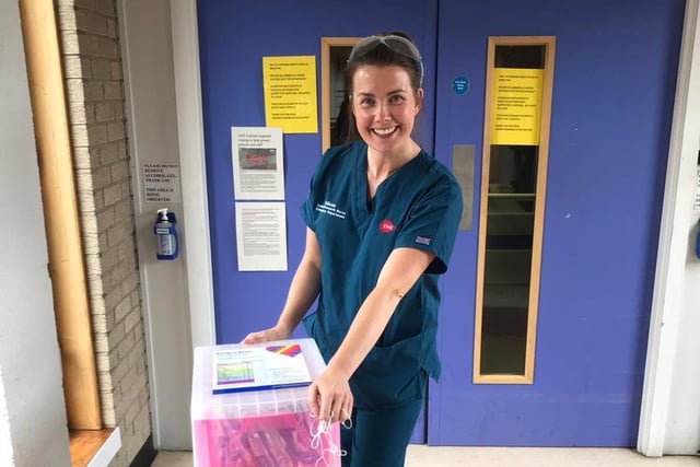 Edinburgh Royal Infirmary nurse behind the Rainbow Boxes campaign to deliver supplies to Covid patients - also awarded the British Empire Medal.