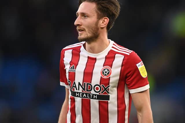 Ben Davies in action for Sheffield United during their win over Cardiff City: Ashley Crowden / Sportimage