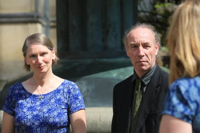 Sheffield City Council meeting May 2021. Pictured are Alison Teal, Douglas, Douglas. Picture: Chris Etchells