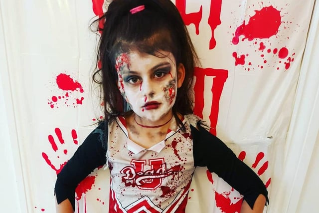 Nikki Patterson sent in this picture of Ebonèe, aged 7, showing off her Halloween look.