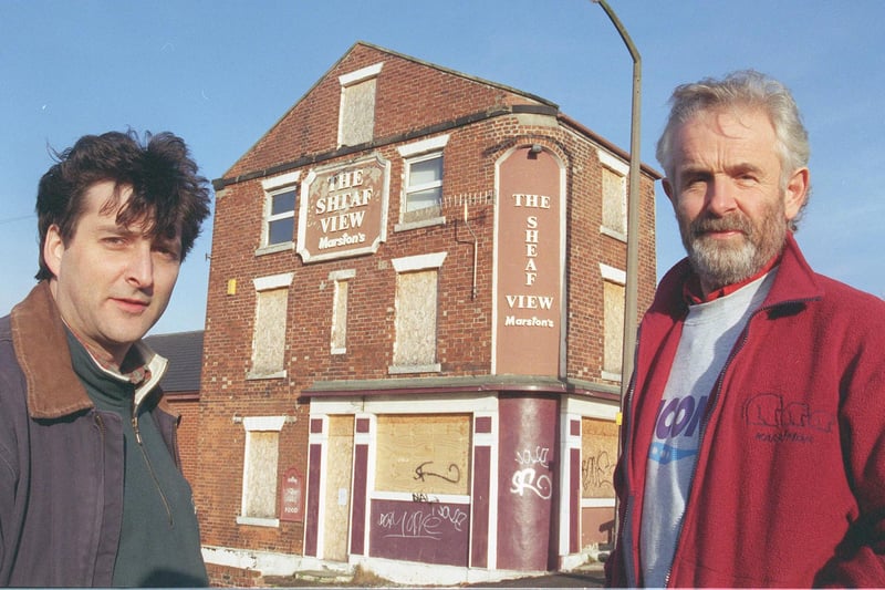 James Birkett, left, and Julian Paul outside the Sheaf View, Prospect Road, Heeley, which they brought back to life in May 2000