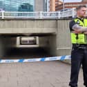 A boy, 17, is fighting for life after a stabbing in an underpass of St Mary's Gate in Sheffield city centre.