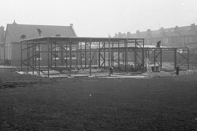 1968 saw the building of the new hall at Robin Hood School
