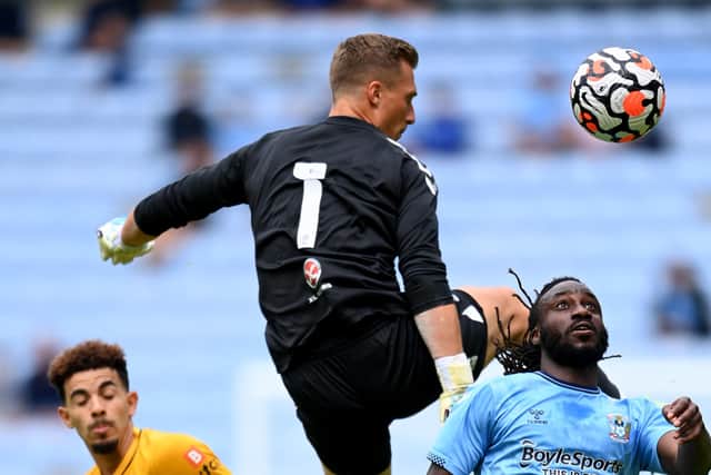 Former Sheffield United goalkeeper Simon Moore has impressed already in his short time at Coventry City (Ross Kinnaird/Getty Images)