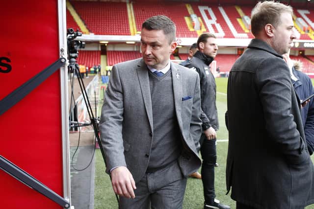 Now in caretaker charge of Sheffield United, Paul Heckingbottom's first match in charge of Leeds was at Bramall Lane: Simon Bellis/Sportimage