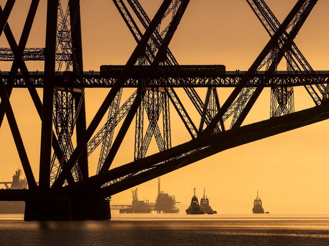 Criss Crossing Inchgarvie and Fife, Scotland.